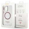Guess GUHMP12MHTRMP iPhone 12/12 Pro 6.1 różowy/pink hard case Metal Outline Magsafe